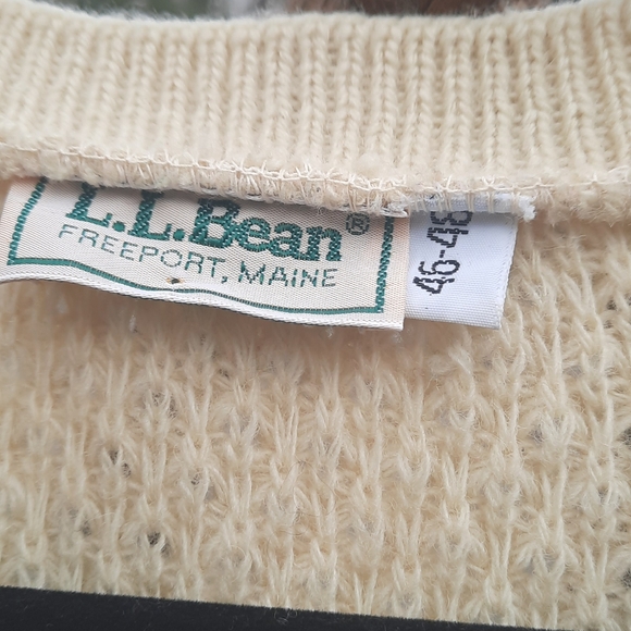 🌟3/50 L.L.Bean 80s Vintage Vest Sweater - Picture 3 of 6